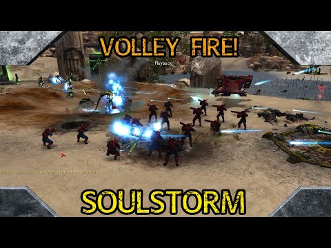 Warhammer 40,000: Dawn of War Soulstorm 1 vs 1 Tau Empire vs Necrons