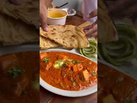 SHAHI PANEER WITH NAAN 😍 #shorts