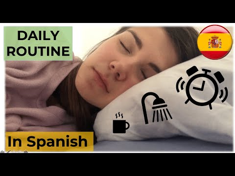 DAILY ROUTINE in SPANISH ☀️ - Beginners - English Subtitles. Vlog in Spanish.