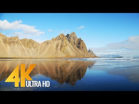 4K Landscapes of Iceland - Nature Relax Video with Nature Sounds - 10bit color