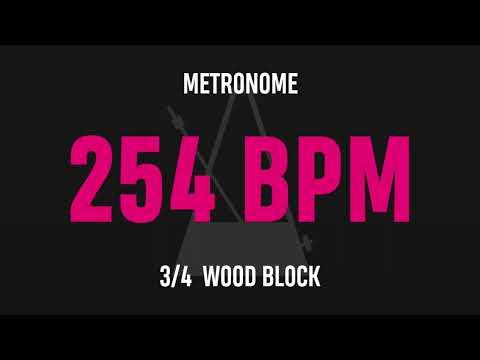 254 BPM 3/4 - Best Metronome (Sound : Wood block)