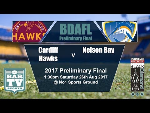 2017 BDAFL Preliminary Final - Cardiff Hawks v Nelson Bay Marlins