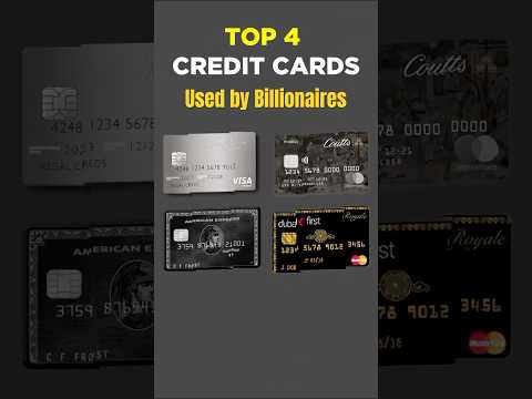 Top 4 Exclusive Credit Cards used by Billionaires 💳✨ #billionairelifestyle #shorts