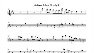 Grant Green &quot;On Green Dolphin Street&quot; Scrolling Score