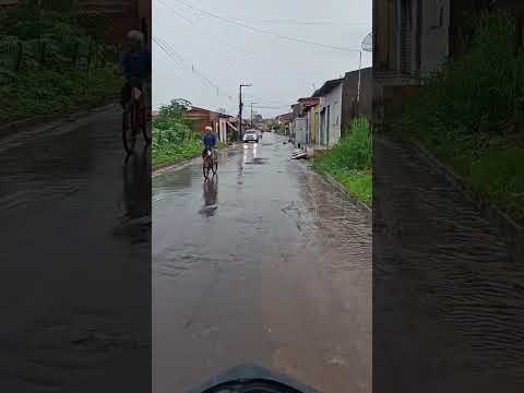chuva grande Rua jk Dom Pedro Maranhão muito frio inverno chegou muita água