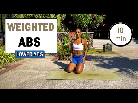 10 min Weighted Upper & Lower ABS WORKOUT - Weighted Ab Exercises - Dumbbell Abs - Modern Fit Girl