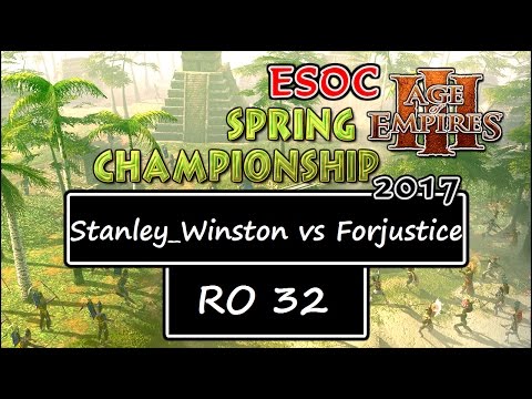 [AoE3] ESOC Spring Tournament — RO32: Stanley_Winston vs Forjustice
