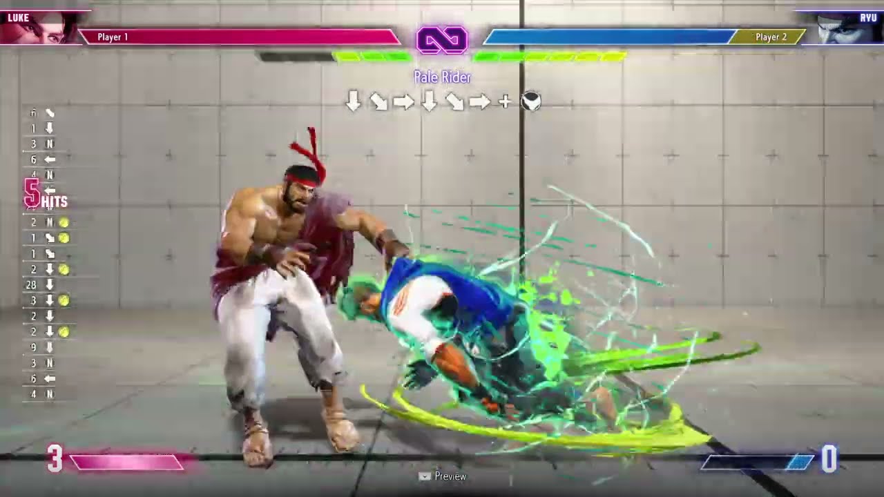 SF6 Demo - Luke Crouching Medium Punch Loop Training Only Bug