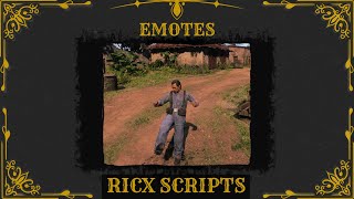 RedM Script - RicX Emotes - RedEM:RP Reboot/RSG/QBR/QR/VORP Script