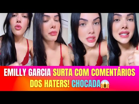 EMILLY GARCIA SURTA COM COMENTÁRIOS DOS HATERS!😱