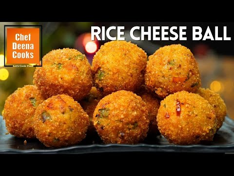 Rice Cheese Ball Recipe | Cheese Ball | Cheesy Evening Snack | Kids CDC # 15 | Chef Deena Cooks