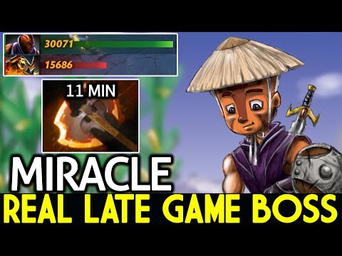MIRACLE [Anti Mage] 11 Min Battle Fury Real Late Game Boss Dota 2