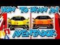 How To Draw A Lamborghini Aventador S Front View