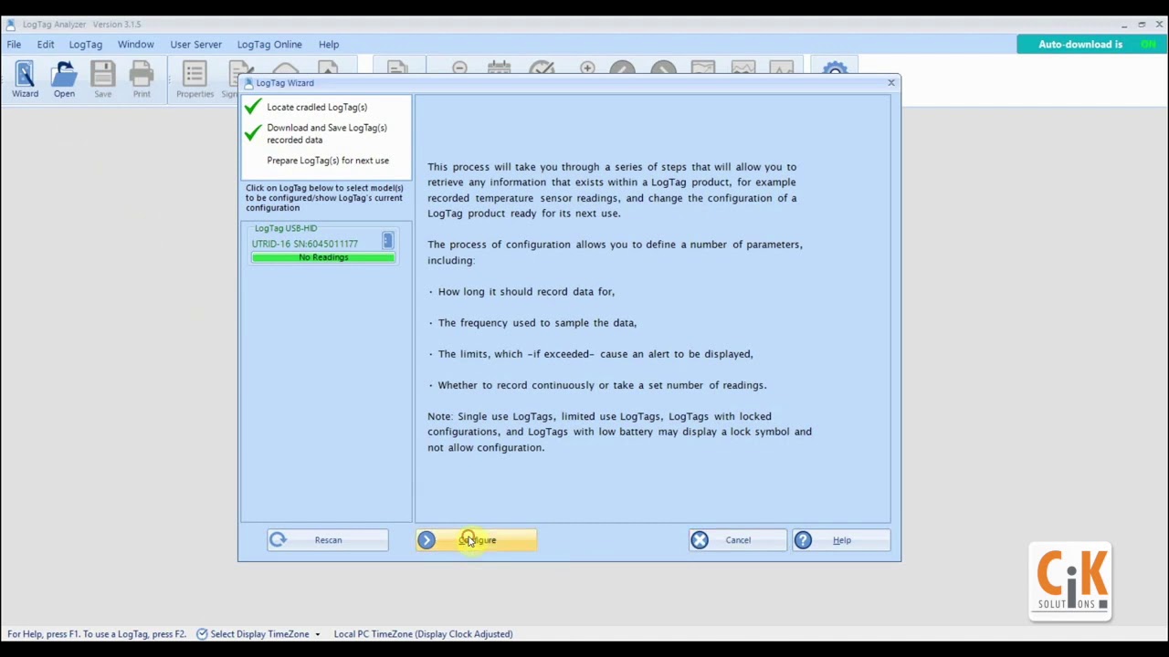 Setting up your UTRID 16 USB PDF Logger with Display | LogTag