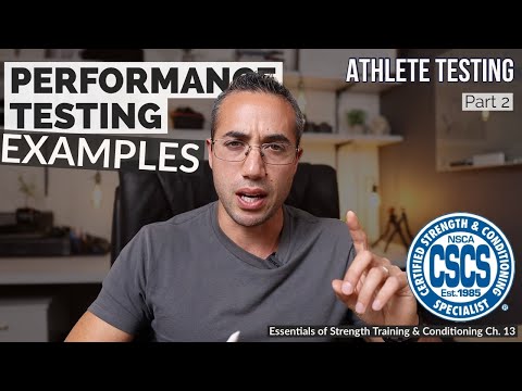 Performance Testing Order & Methods | CSCS Chapter 13