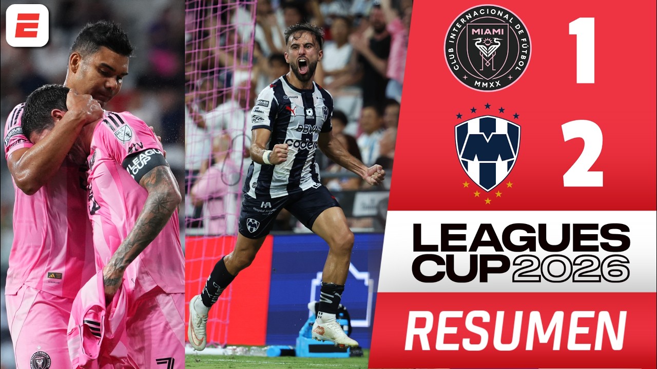 En HOMENAJE A MESSI, INTER MIAMI cae vs RAYADOS de MONTERREY y se complica la Leagues Cup | Resumen