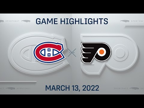NHL Highlights | Canadiens vs. Flyers - Mar 13, 2022