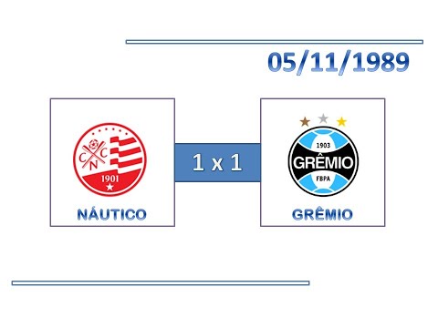 GOLS: Náutico 1 x 1 Grêmio - 05/11/1989 - Campeonato Brasileiro