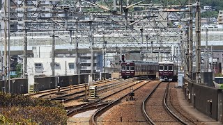 阪急5100系5128F×阪急6000系6024F+6008F 池田駅