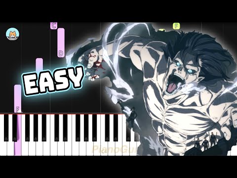 Attack on Titan The Final Season OP - "Boku no Sensou (My War)" - EASY Piano Tutorial & Sheet Music