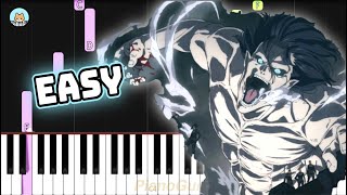 Download lagu Attack on Titan The Final Season OP - 'Boku no Sensou (My War)' - EASY Piano Tutorial & Sheet Music mp3