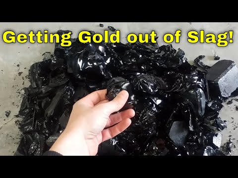Crushing, Grinding, Gold Panning, Smelting Gold Slag for Better Fine Gold Precious Metal Recovery
