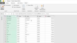 PowerQuery-Get List of Sheet Name using PowerQuery M Language Excel.Workbook