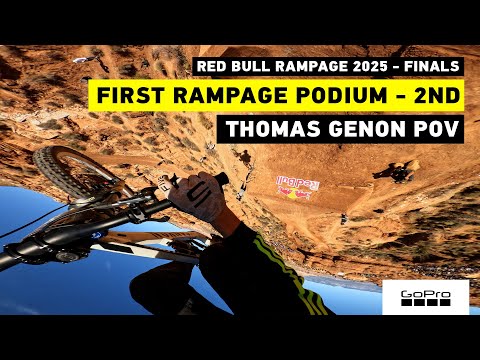 GoPro: Thomas Genon First Podium at Rampage! 2nd Place Run POV - 2025 Red Bull Rampage