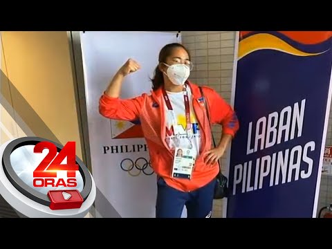 Olympic gold medalist Hidilyn Diaz arrives in the Philippines | 24 Oras