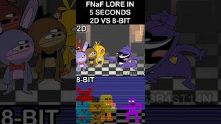 FNaF Lore In 5 Seconds - 2D VS 8-BIT
