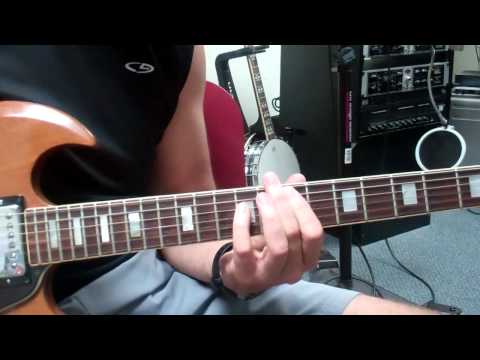 Guitar Lesson: Demo of the "Pinky Power Chord" in the style of "Iron Man"