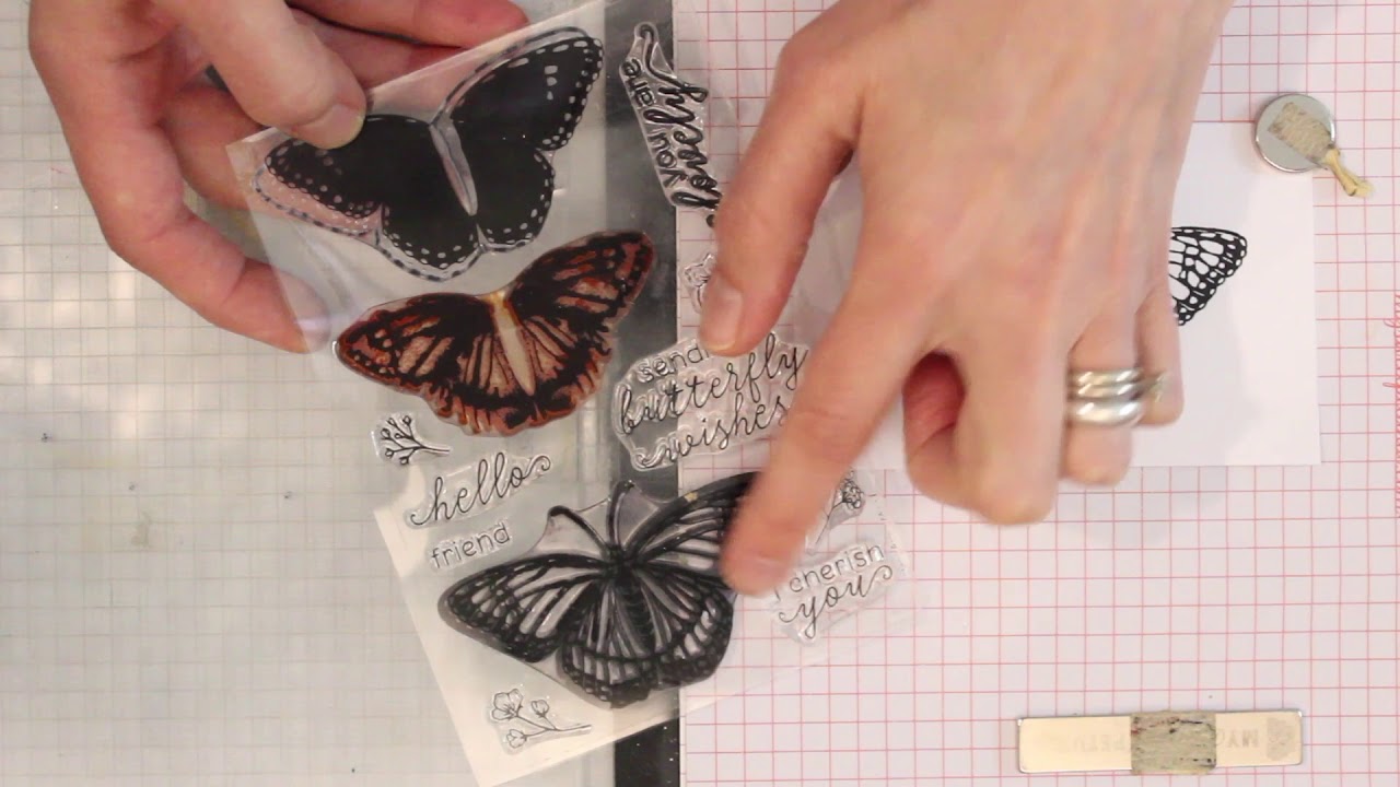 Studio SN: Layered Embossed Butterfly with Hero Arts