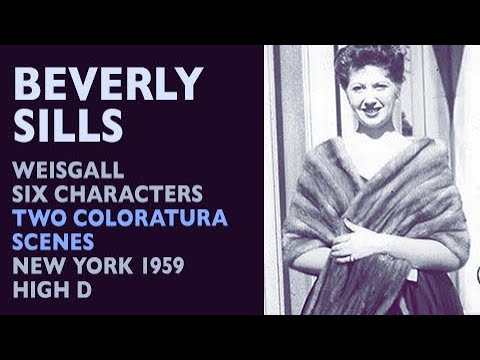 Beverly Sills - Weisgall: SIX CHARACTERS IN SEARCH OF AN AUTHOR, New York, 1959 High D