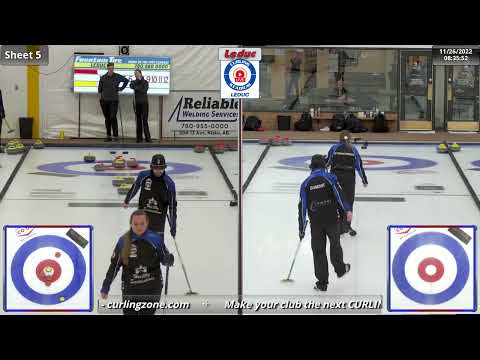 Papley/vanAmsterdam vs Wytrychowski/Dumont - Draw 6 - Curling Stadium Alberta Curling Series Doubles
