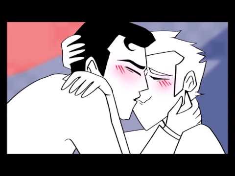 john and bruce finally smooch it out