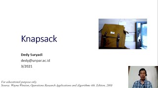 Week2.3 Knapsack Problem (Dynamic Programming)