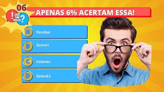 Faca o Testa e Veja Quantas Perguntas de  Conhecimentos Gerais Voce Acerta