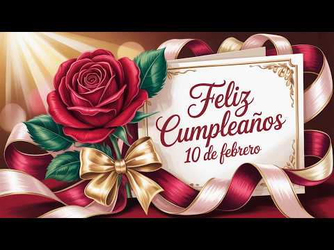 Feliz Cumpleaños 10 de Febrero - Canción de Cumpleaños 10 Febrero | Video para Dedicar y Compartir
