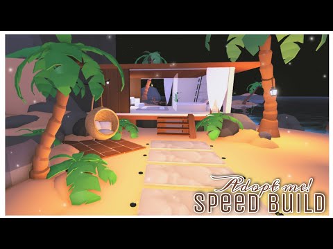 Modern Beach Lodge 🏝️ Sandbox Island Speed Build Roblox Adopt Me!