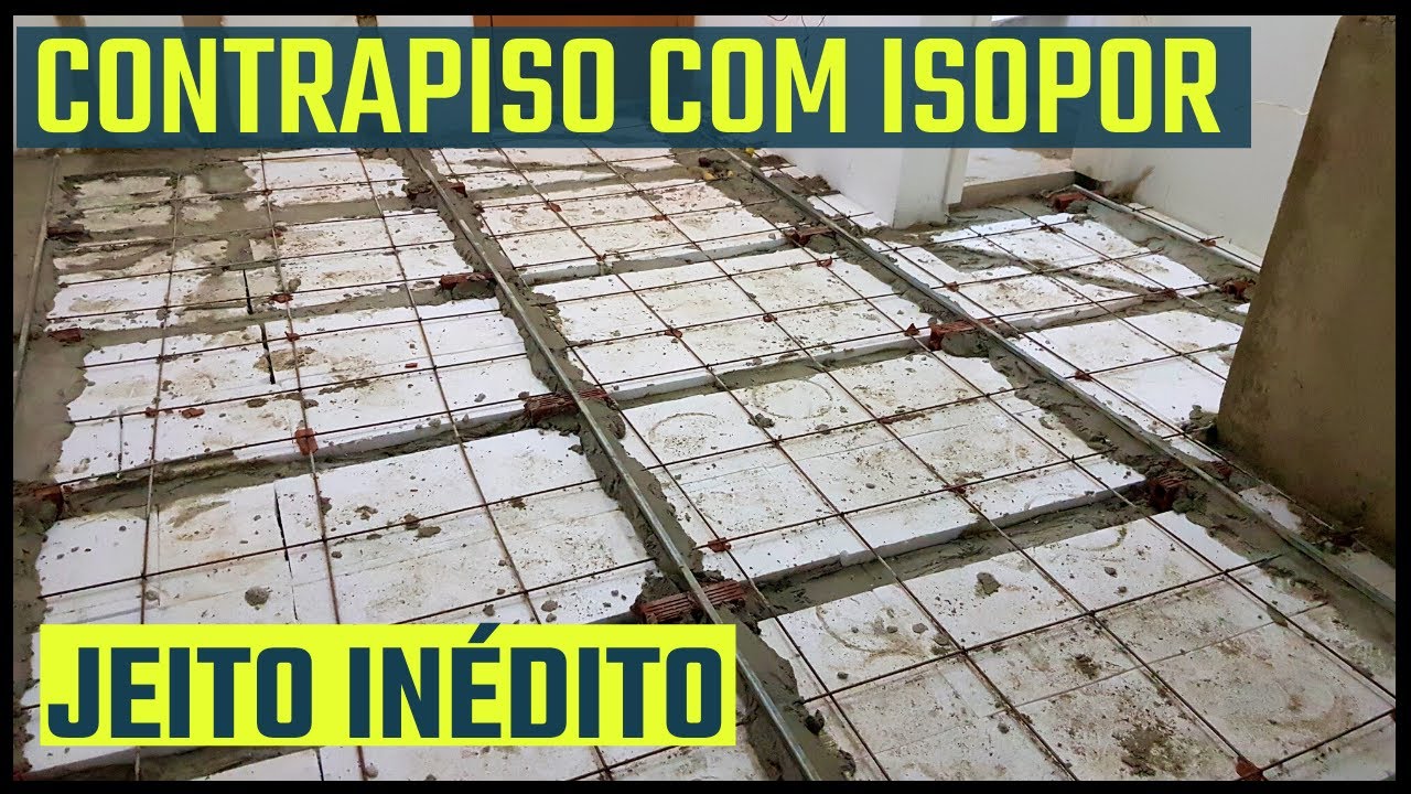 Aprenda a fazer contrapiso com isopor! Jeito inédito! Passo a passo!