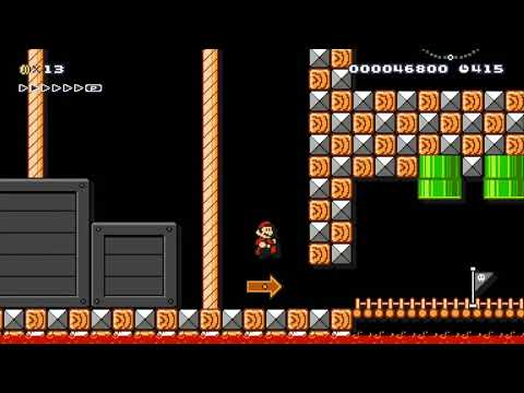 DeeDee's Quest 1-4 Fort Franz by Bubbles89 - SUPER MARIO MAKER - NO COMMENTARY 1ay