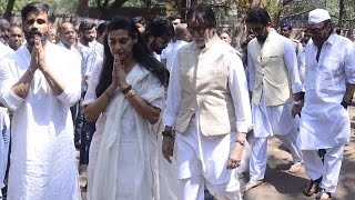 Bollywood Celebs Attend Sunil Shetty's Father Funeral