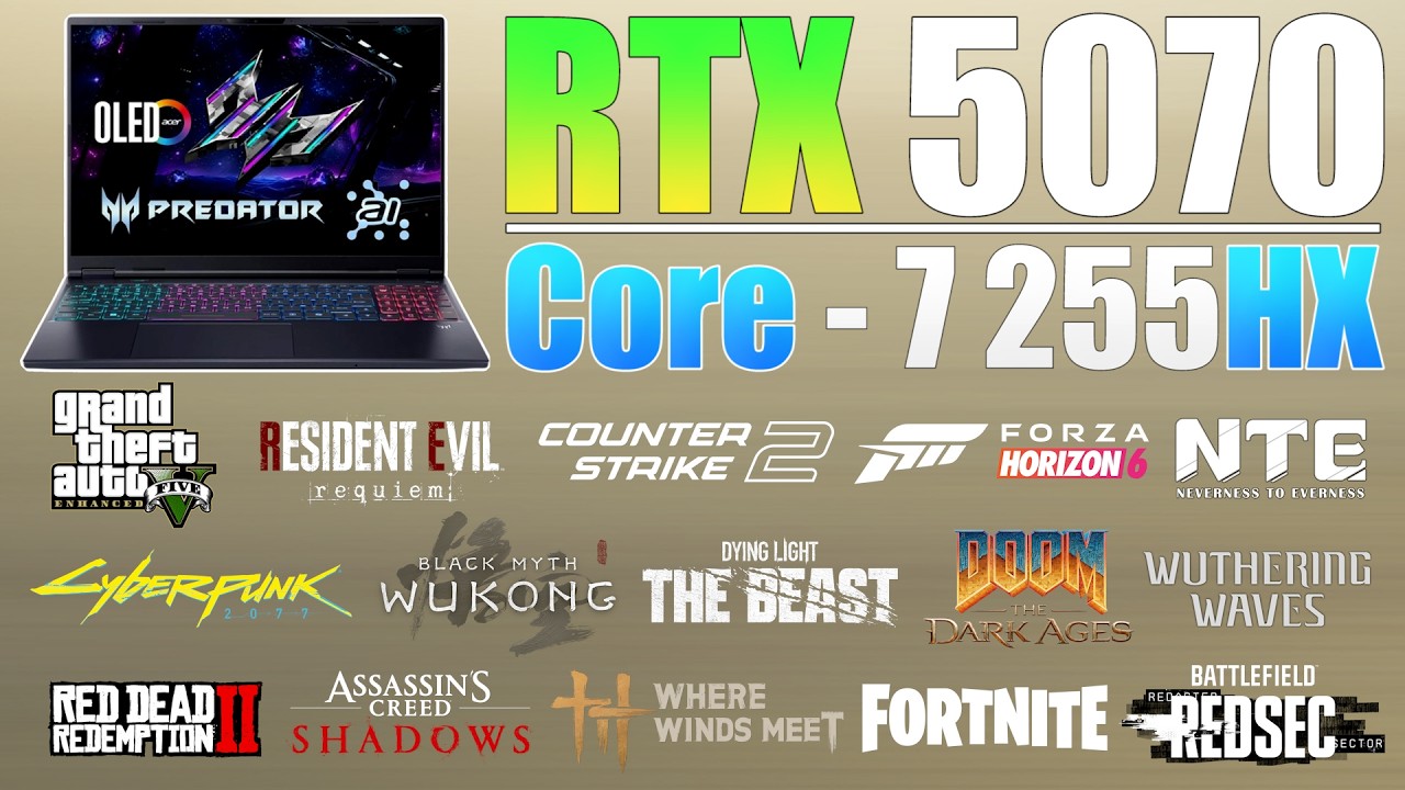 Miniatura da avaliação em vídeo de Notebook Acer Predator Helios Neo 16 PHN16-73-76TF Intel Core Ultra 7 RTX 5070