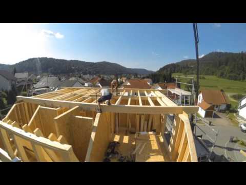 Holzhausbau im Zeitraffer