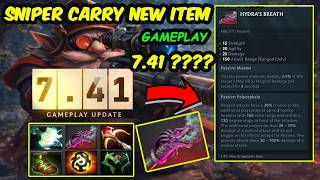 7.41 NEW ITEM: Hydra's Breath Build Sniper Carry Gameplay 🎯