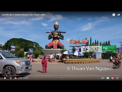 Cambodia || Battambang City street view