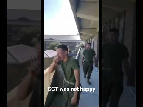 He was not happy 🤣 #marines