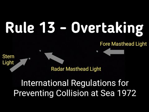 Rule 13- Overtaking | Night view of vessel lights | COLREGS | Real scenarios | Mariner Rej