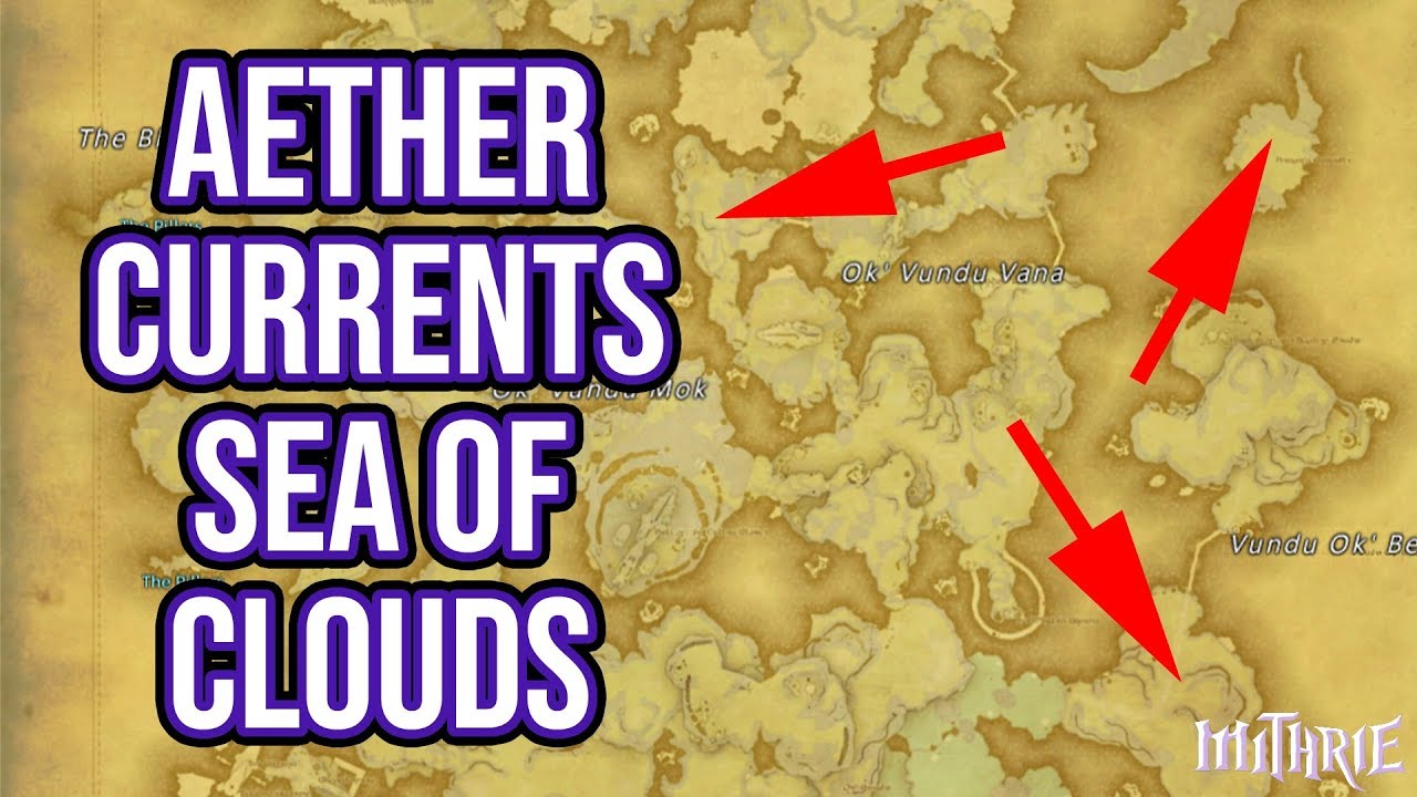 FFXIV Aether Currents Sea of Clouds Locations Guide Mithrie