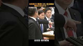 【本当？】自民党の異常に多い政治献金の理由#shorts  #自民党  #高市早苗  #政治献金  #立憲民主党  #野田佳彦  #森本真治